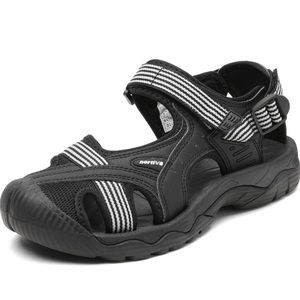 New Women’s Size 10 Nortive8 Sandals Water Shoes Sport Trail Walking Black White